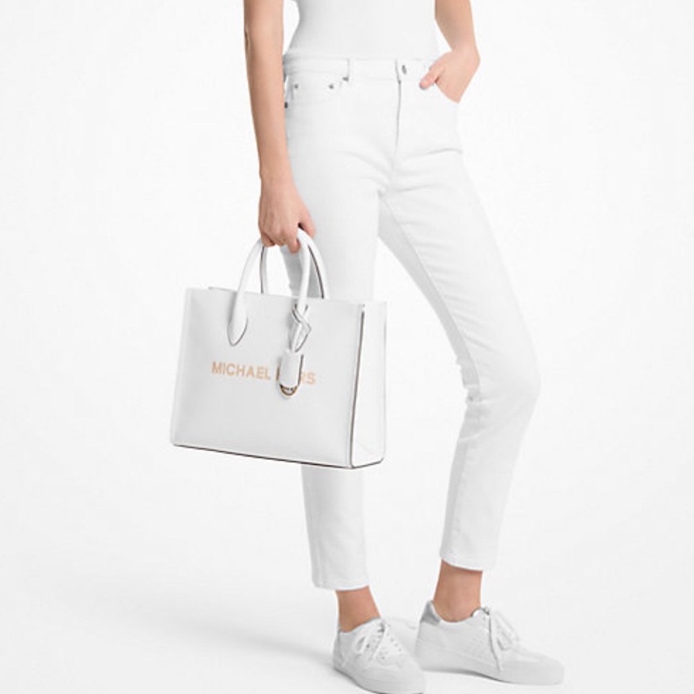 Michael Kors Mirella Medium East West Pebbled Leather Tote Shopper Bag MK EW
NWT - Picture 1 of 16
